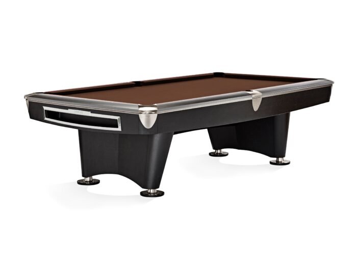 Brunswick Gold Crown VI 9ft American Pool Table With Gully - Matte Black - Image 5