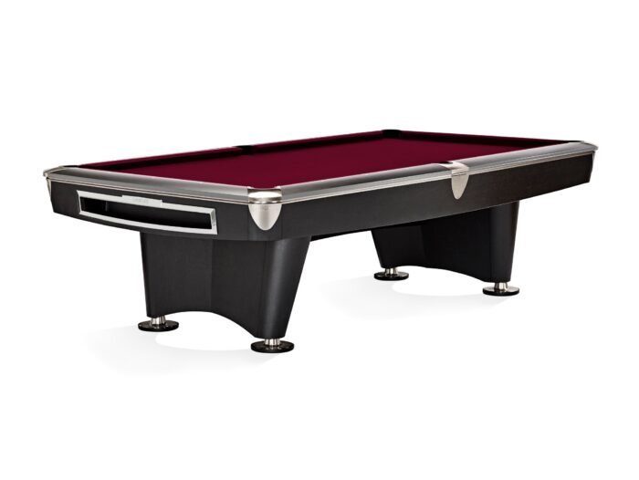 Brunswick Gold Crown VI 9ft American Pool Table With Drop Pocket - Matte Black - Image 10