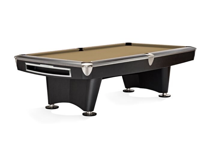 Brunswick Gold Crown VI 9ft American Pool Table With Gully - Matte Black - Image 14
