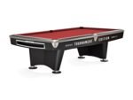 Brunswick Gold Crown VI Tournament Edition 9ft American Pool Table With Drop Pocket - Matte Black - Image 2