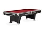 Brunswick Gold Crown VI Tournament Edition 9ft American Pool Table With Drop Pocket - Matte Black - Image 4