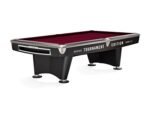 Brunswick Gold Crown VI Tournament Edition 9ft American Pool Table With Drop Pocket - Matte Black - Image 12