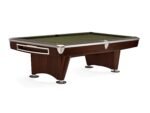 Brunswick Gold Crown VI 9ft American Pool Table With Drop Pocket - Two Tone Walnut and Espresso - Image 16