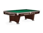 Brunswick Gold Crown VI Tournament Edition 9ft American Pool Table With Drop Pocket - Two Tone Walnut and Espresso - Image 2