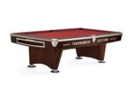 Brunswick Gold Crown VI Tournament Edition 9ft American Pool Table With Drop Pocket - Two Tone Walnut and Espresso - Image 3