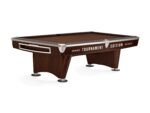 Brunswick Gold Crown VI Tournament Edition 9ft American Pool Table With Drop Pocket - Two Tone Walnut and Espresso - Image 5
