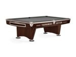Brunswick Gold Crown VI Tournament Edition 9ft American Pool Table With Drop Pocket - Two Tone Walnut and Espresso - Image 7