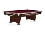 Brunswick Gold Crown VI Tournament Edition 9ft American Pool Table With Drop Pocket - Two Tone Walnut and Espresso - Image 9