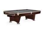 Brunswick Gold Crown VI 8ft American Pool Table With Gully Return - Two Tone Walnut and Espresso - Image 14