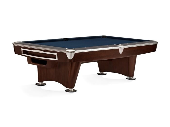 Brunswick Gold Crown VI 8ft American Pool Table With Gully Return - Two Tone Walnut and Espresso - Image 20