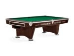 Brunswick Gold Crown VI Tournament Edition 9ft American Pool Table With Gully Return - Two Tone Walnut and Espresso - Image 2