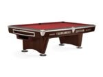 Brunswick Gold Crown VI Tournament Edition 9ft American Pool Table With Gully Return - Two Tone Walnut and Espresso - Image 7