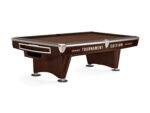 Brunswick Gold Crown VI Tournament Edition 9ft American Pool Table With Gully Return - Two Tone Walnut and Espresso - Image 4