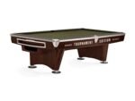Brunswick Gold Crown VI Tournament Edition 9ft American Pool Table With Gully Return - Two Tone Walnut and Espresso - Image 13