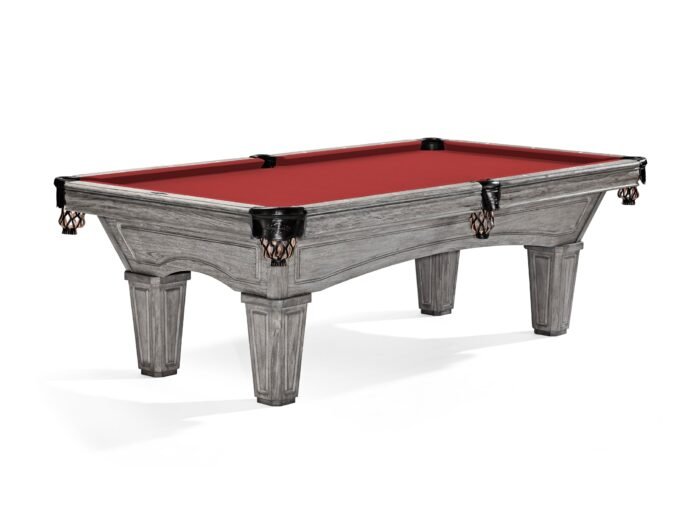 Brunswick Glenwood 8ft American Pool Table with Tapered Leg - Rustic Grey - Image 9