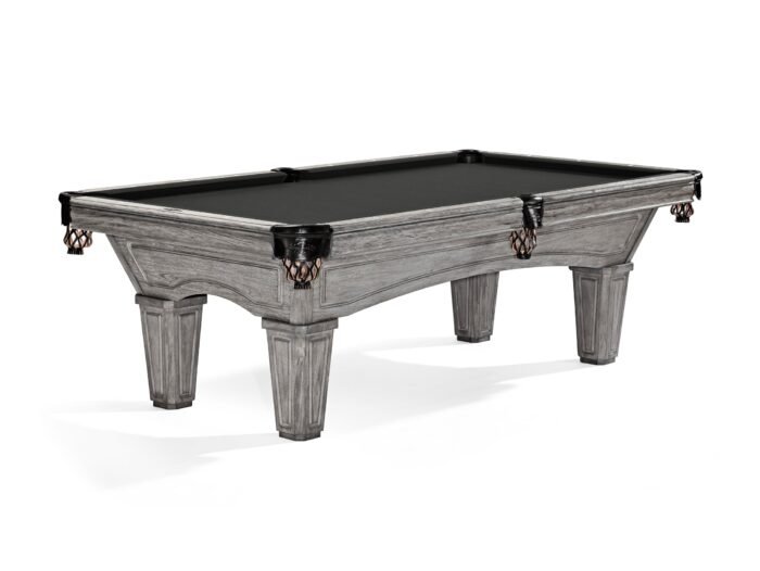 Brunswick Glenwood 8ft American Pool Table with Tapered Leg - Rustic Grey - Image 10