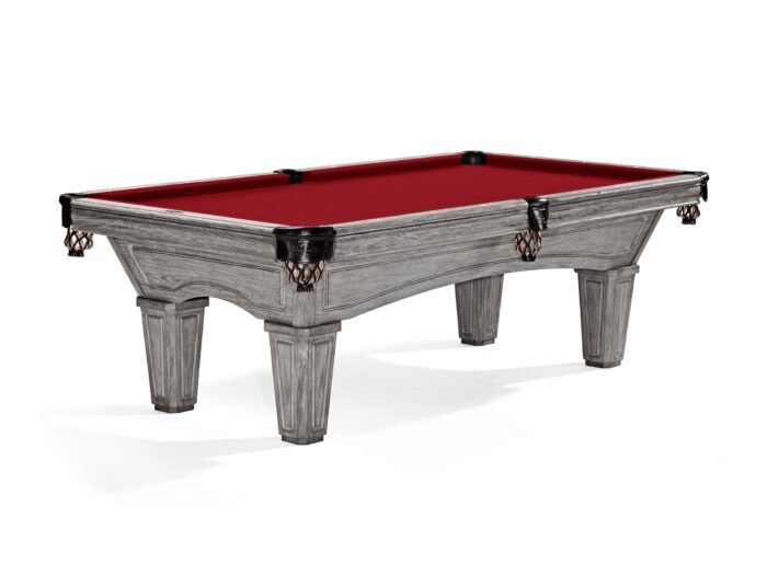 Brunswick Glenwood 8ft American Pool Table with Tapered Leg - Rustic Grey - Image 14