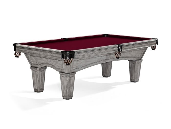 Brunswick Glenwood 8ft American Pool Table with Tapered Leg - Rustic Grey - Image 15
