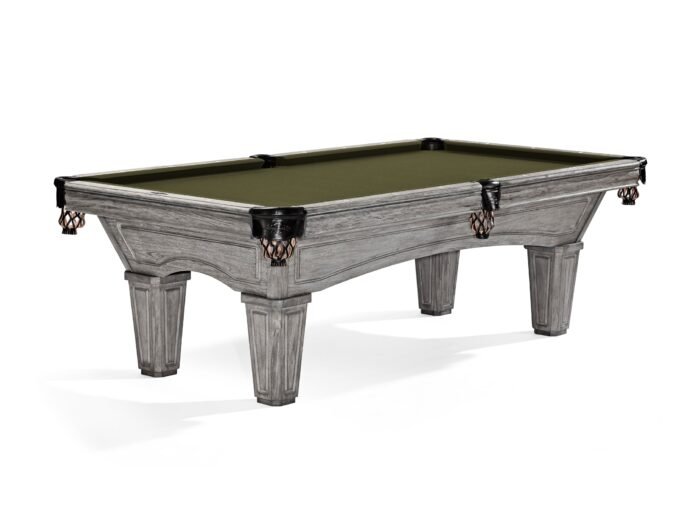 Brunswick Glenwood 8ft American Pool Table with Tapered Leg - Rustic Grey - Image 18