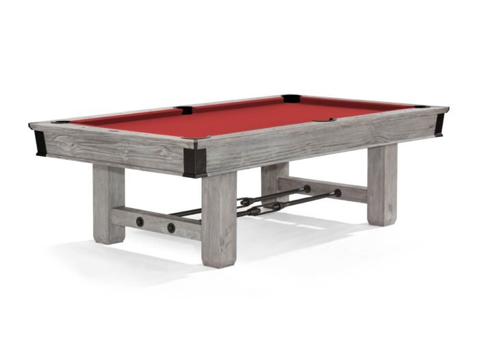 Brunswick Canton 8ft American Pool Table With Drop Pocket - Rustic Grey - Image 5