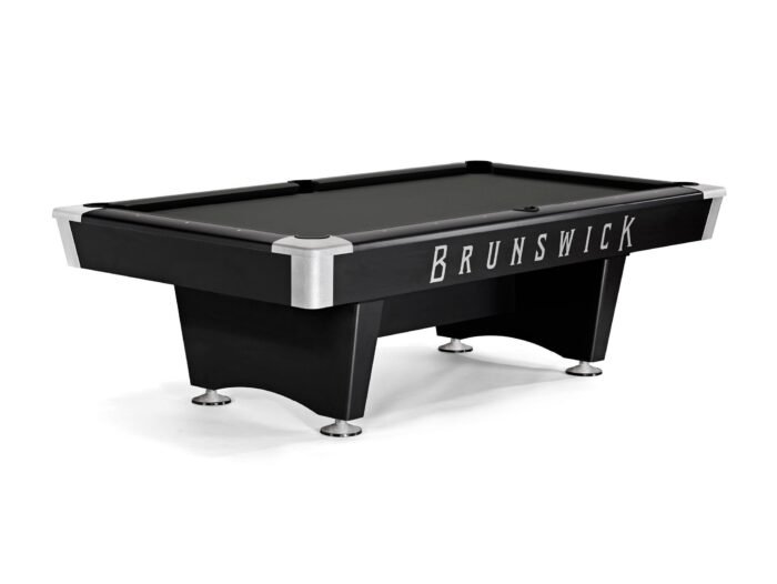 Brunswick Black Wolf Pro 9ft American Pool Table With Drop Pocket - Matte Black - Image 5