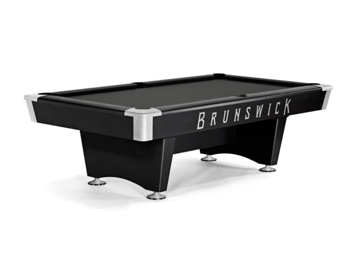 Brunswick Black Wolf Pro 8ft American Pool Table With Drop Pocket - Matte Black - Image 5
