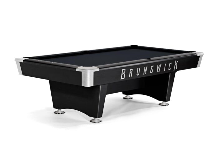 Brunswick Black Wolf Pro 8ft American Pool Table With Drop Pocket - Matte Black - Image 7