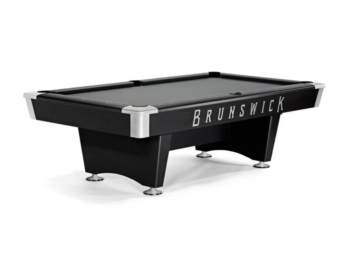 Brunswick Black Wolf Pro 7ft American Pool Table With Drop Pocket - Matte Black - Image 8