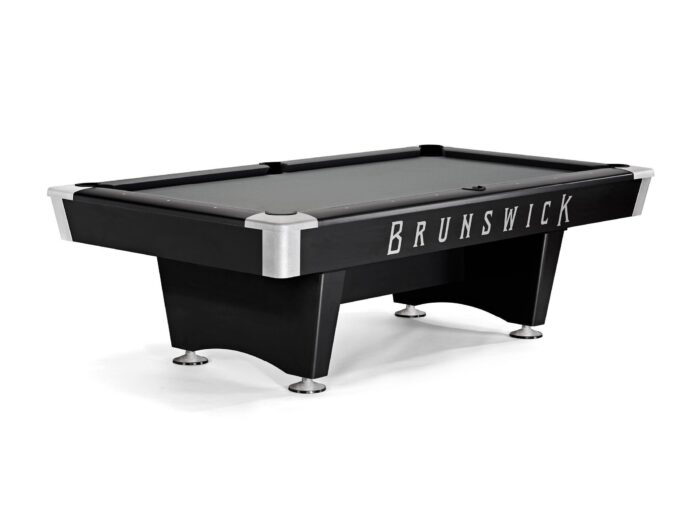 Brunswick Black Wolf Pro 8ft American Pool Table With Drop Pocket - Matte Black - Image 8