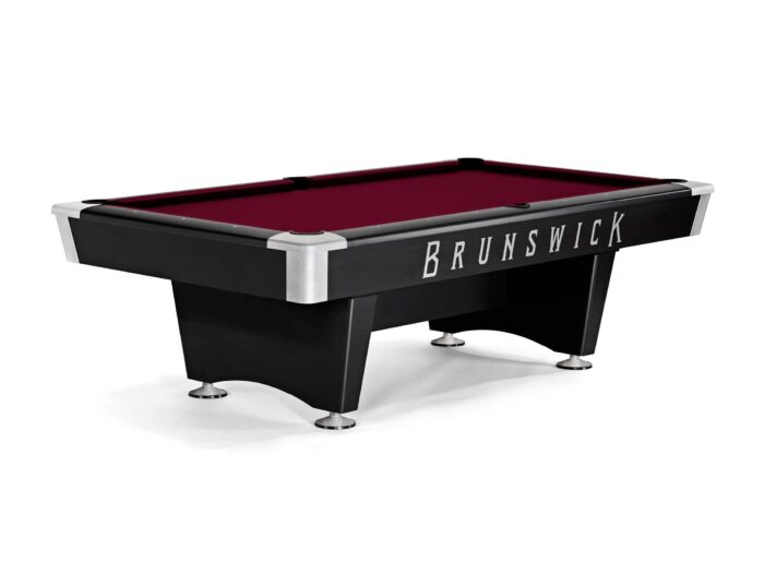 Brunswick Black Wolf Pro 8ft American Pool Table With Drop Pocket - Matte Black - Image 10