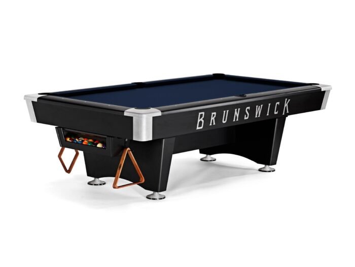 Brunswick Black Wolf Pro 8ft American Pool Table With Gully Return - Matte Black - Image 12