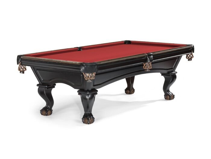 Brunswick Glenwood 8ft American Pool Table - Talon Ball And Claw Leg - Black With Coffee - Image 8