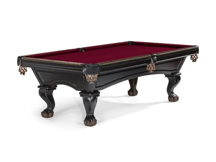 Brunswick Glenwood 8ft American Pool Table - Talon Ball And Claw Leg - Black With Coffee - Image 14