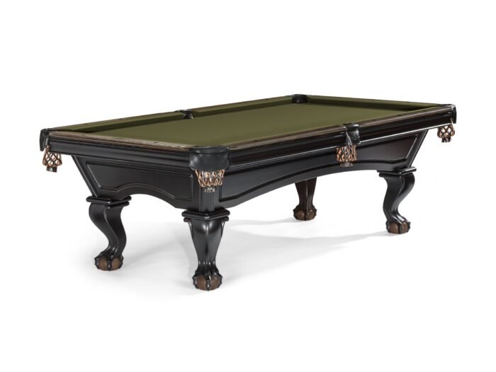 Brunswick Glenwood 8ft American Pool Table - Talon Ball And Claw Leg - Black With Coffee - Image 17