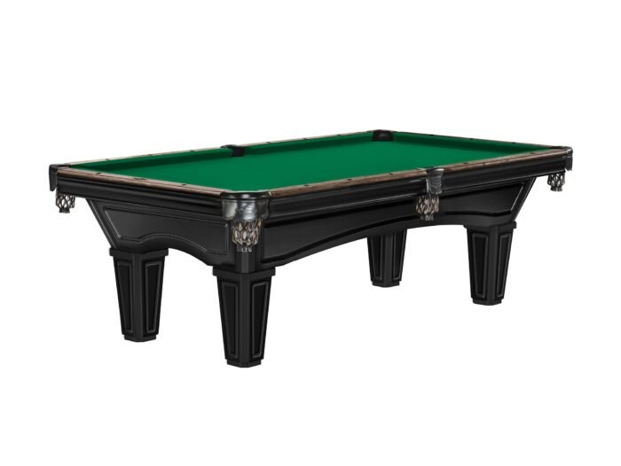 Brunswick Glenwood 7ft American Pool Table with Tapered Leg - Matt Black With Coffee - Image 2