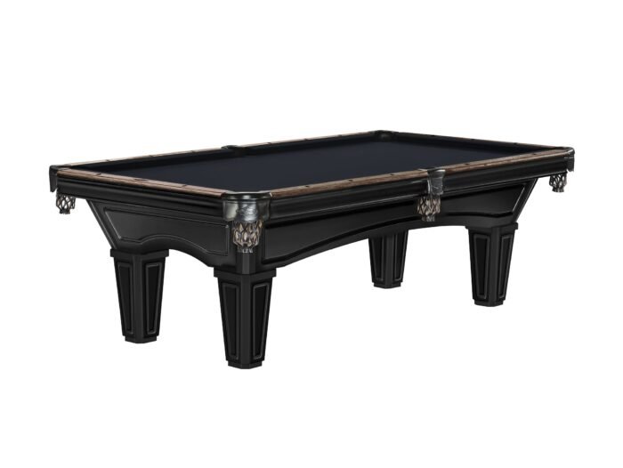 Brunswick Glenwood 7ft American Pool Table with Tapered Leg - Matt Black With Coffee - Image 6