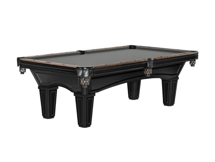 Brunswick Glenwood 7ft American Pool Table with Tapered Leg - Matt Black With Coffee - Image 7