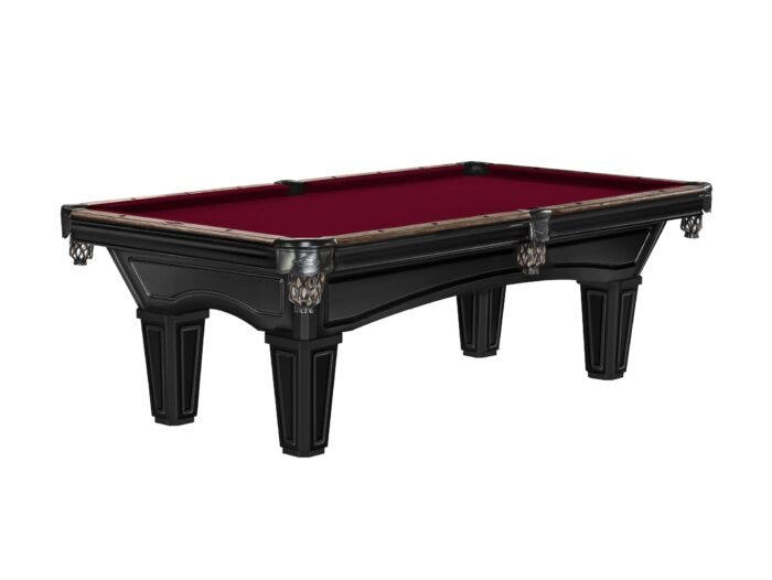 Brunswick Glenwood 7ft American Pool Table with Tapered Leg - Matt Black With Coffee - Image 9