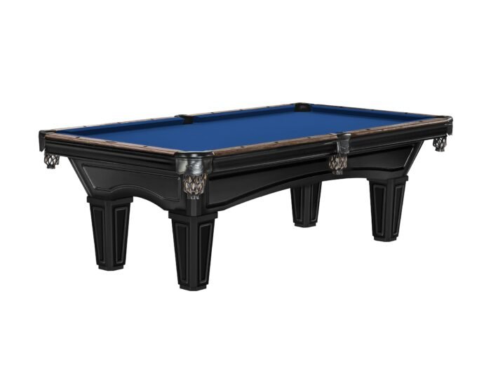 Brunswick Glenwood 7ft American Pool Table with Tapered Leg - Matt Black With Coffee - Image 11