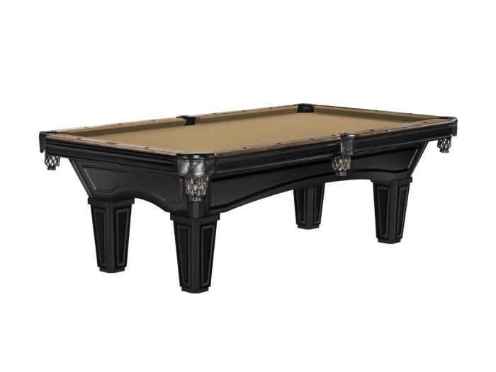 Brunswick Glenwood 7ft American Pool Table with Tapered Leg - Matt Black With Coffee - Image 14