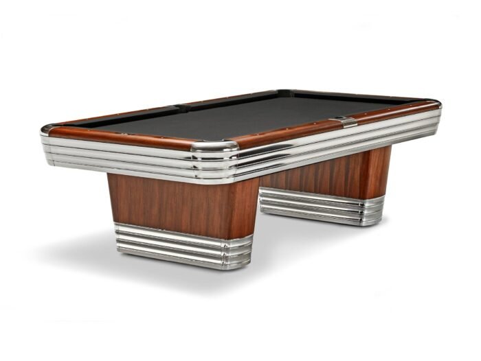 Brunswick Centennial 8ft American Pool Table With Drop Pocket - Rosewood & Chrome - Image 8