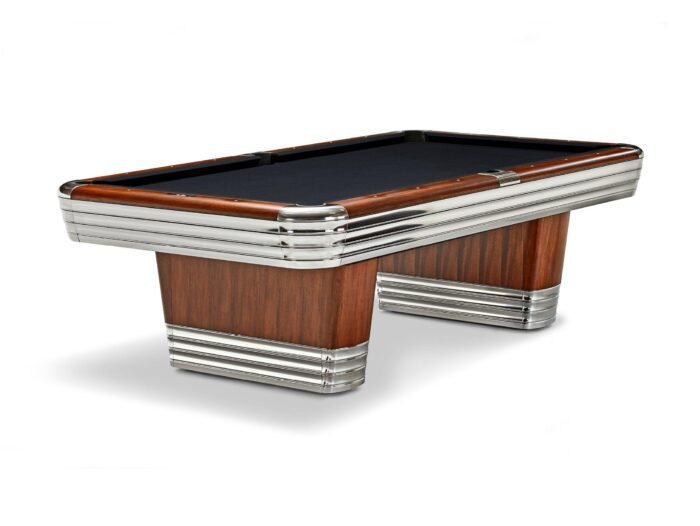 Brunswick Centennial 8ft American Pool Table With Drop Pocket - Rosewood & Chrome - Image 10