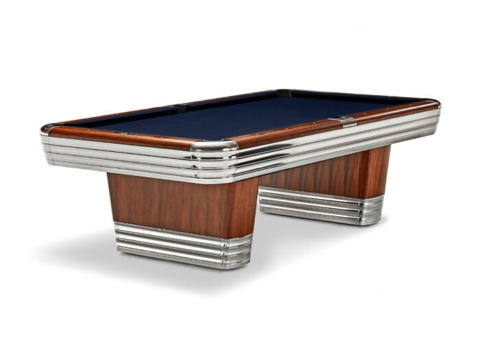 Brunswick Centennial 8ft American Pool Table With Drop Pocket - Rosewood & Chrome - Image 14