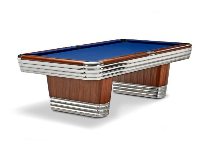 Brunswick Centennial 8ft American Pool Table With Drop Pocket - Rosewood & Chrome - Image 15