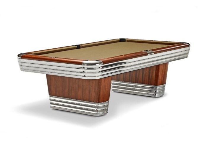 Brunswick Centennial 8ft American Pool Table With Drop Pocket - Rosewood & Chrome - Image 18