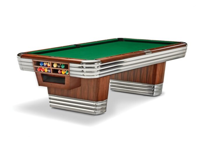 Brunswick Centennial 9ft American Pool Table With Gully - Rosewood & Chrome - Image 6