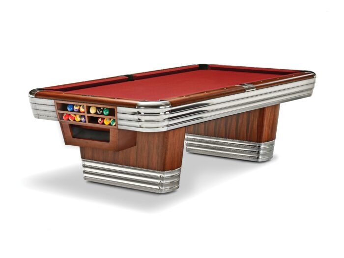 Brunswick Centennial 8ft American Pool Table With Gully - Rosewood & Chrome - Image 7