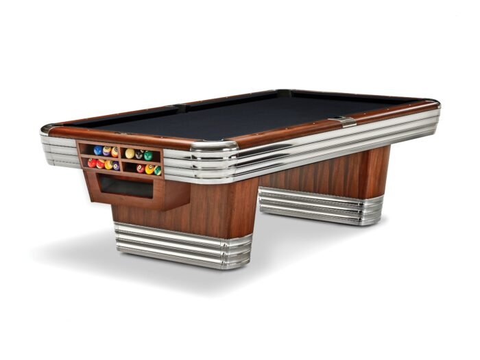 Brunswick Centennial 8ft American Pool Table With Gully - Rosewood & Chrome - Image 10