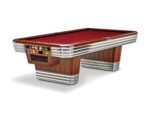 Brunswick Centennial 9ft American Pool Table With Gully - Rosewood & Chrome - Image 12