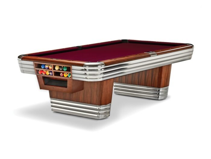 Brunswick Centennial 8ft American Pool Table With Gully - Rosewood & Chrome - Image 13